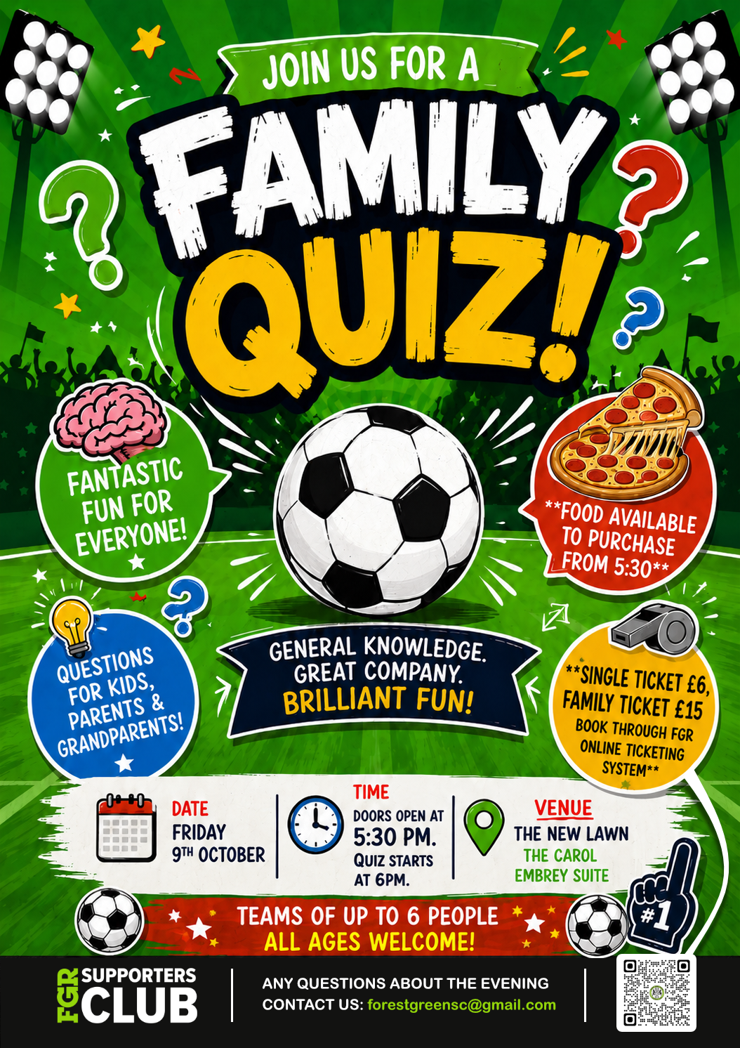 FGR Supporters Club - Quiz Night